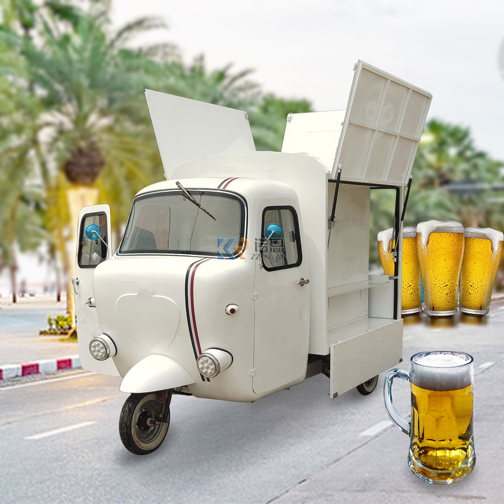 Fast Food With Snacks - 3-wiel Lambro Street mobiele fastfoodtruck voedselaanhangwagen