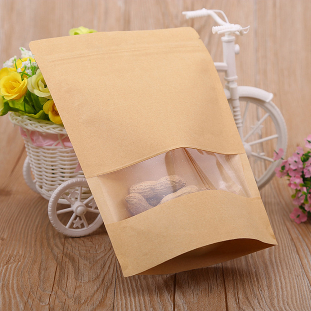 Food Snacks In Usa - 50 stuks kraftpapier met ritssluiting, hersluitbare