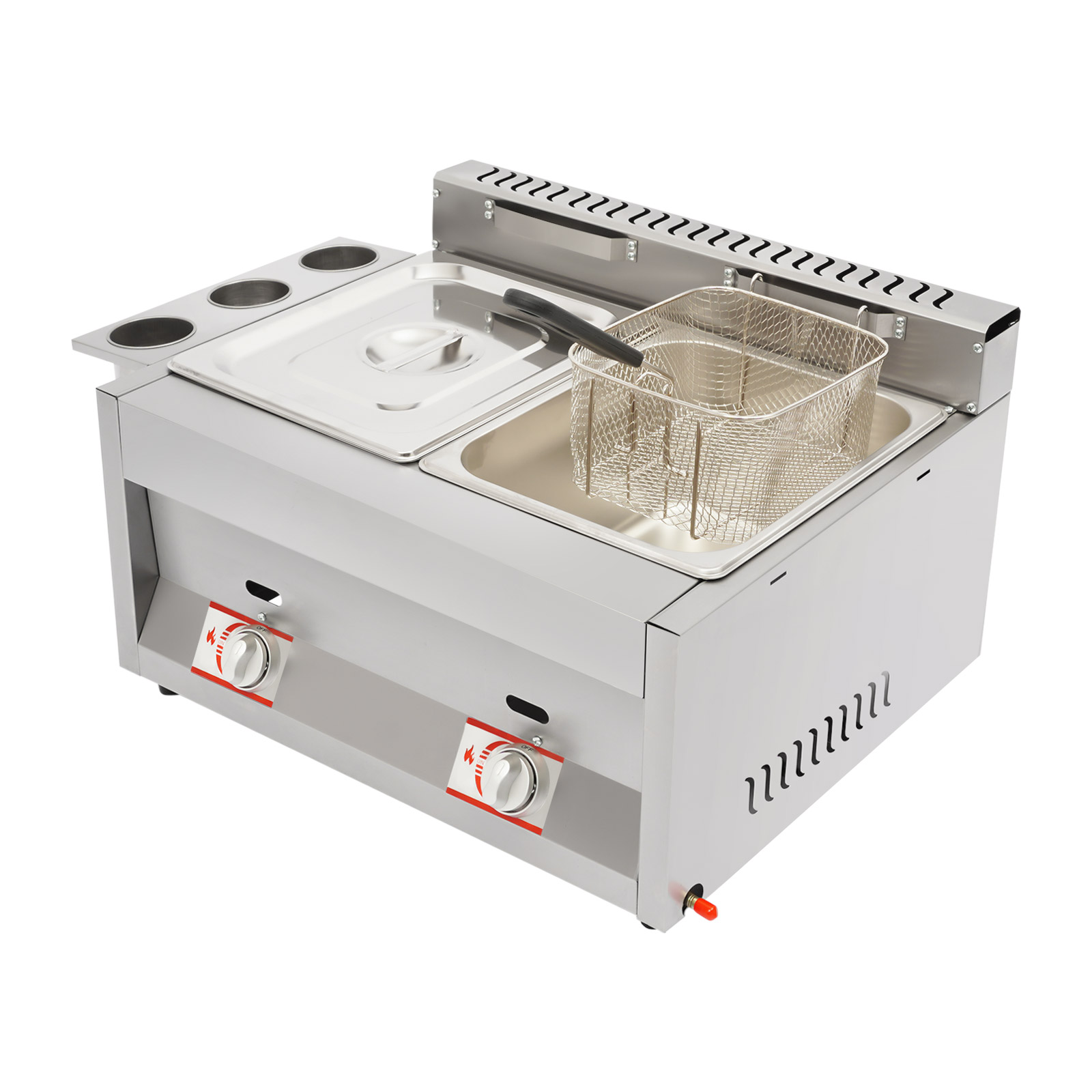 Fast Food With Snacks - Commerciële friteuse met 2 tanks, 6,34
