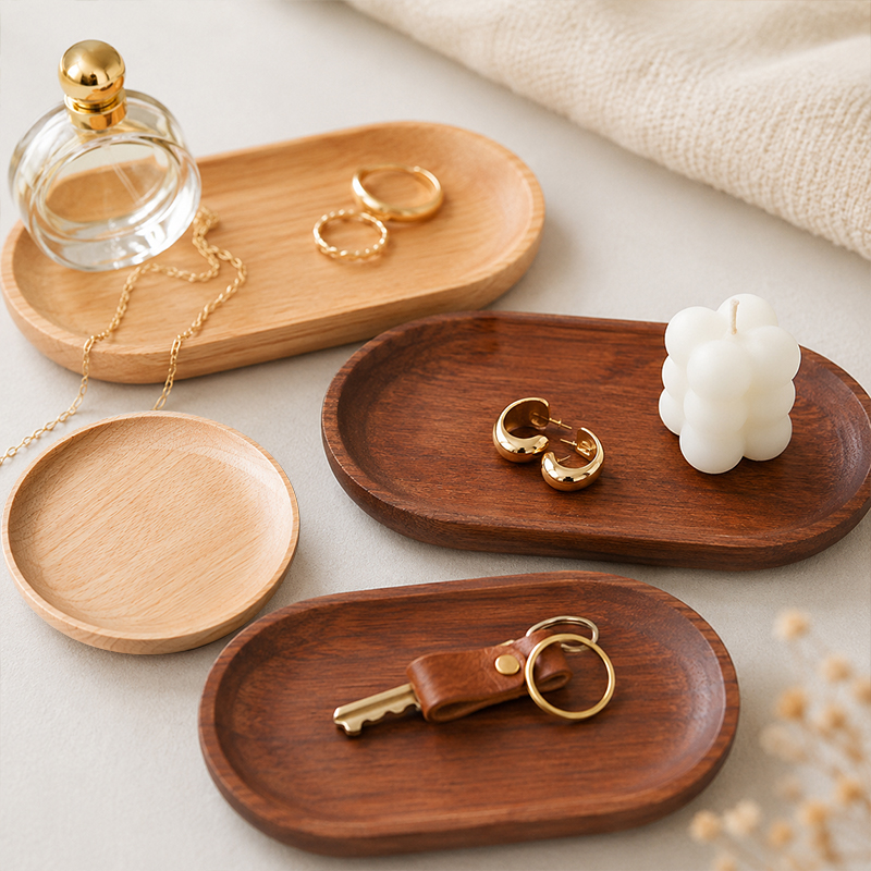 Food In Japanese Snacks - Serviesgoed in Japanse stijl Massief houten