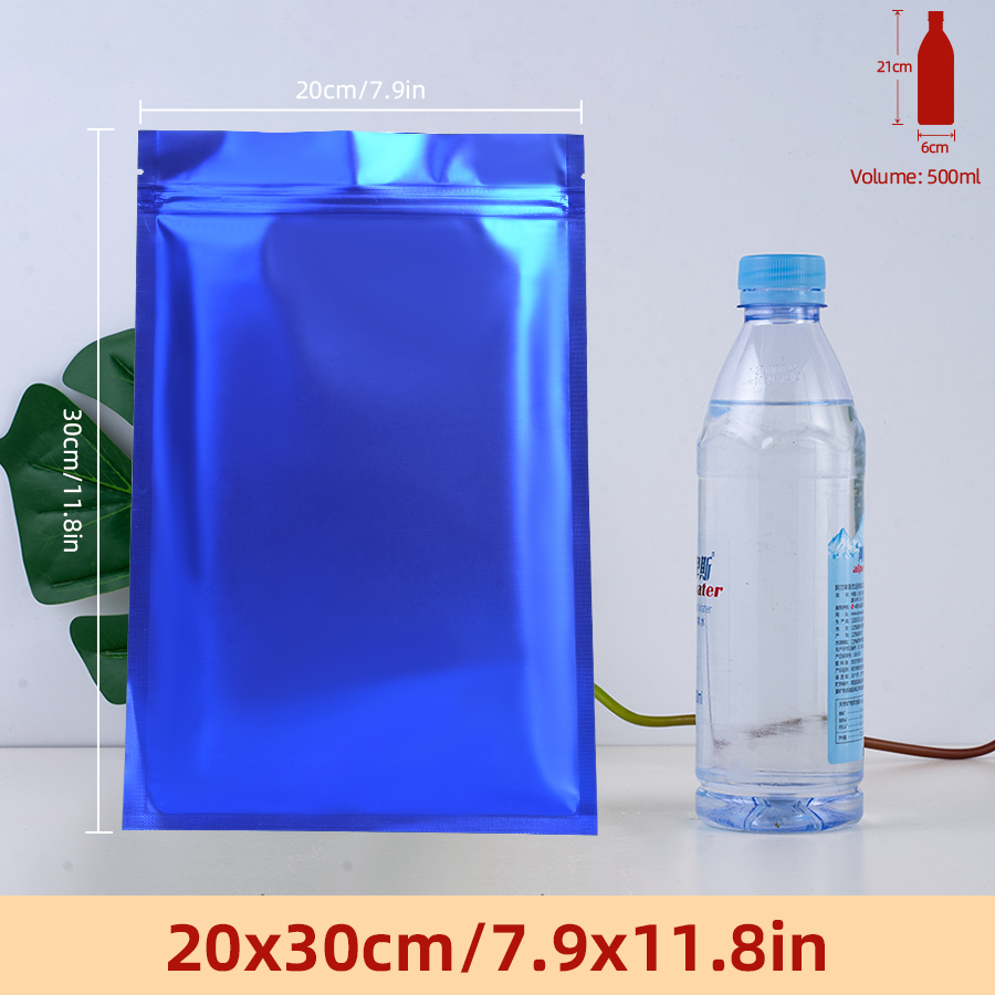 Food Snacks In Usa - 100 stuks matte blauwe foliezakjes met