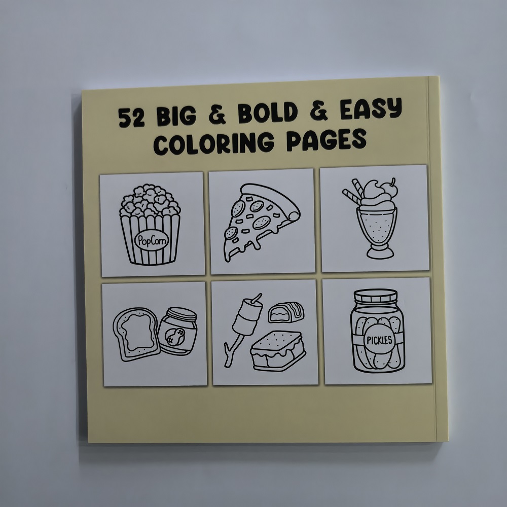 Voedseldrankjes en desserts Kl - Food And Snacks Coloring Book Bold And Easy recensie en prijs