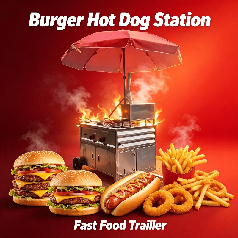 Mobiele straatvoedselkar, aanh - Fast Food With Snacks recensie en prijs