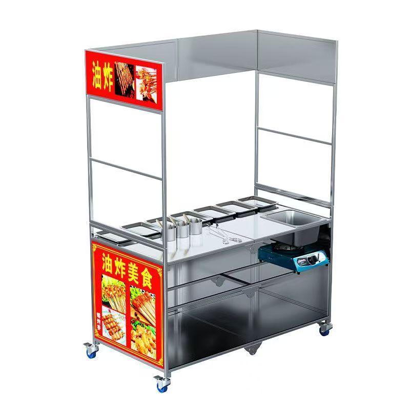 Vouwwagen van roestvrij staal  - Quick Food Snacks recensie en prijs