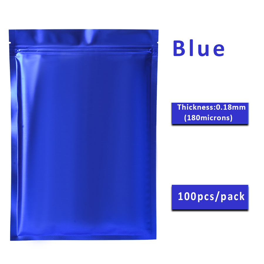 100 stuks matte blauwe folieza - Food Snacks In Usa recensie en prijs