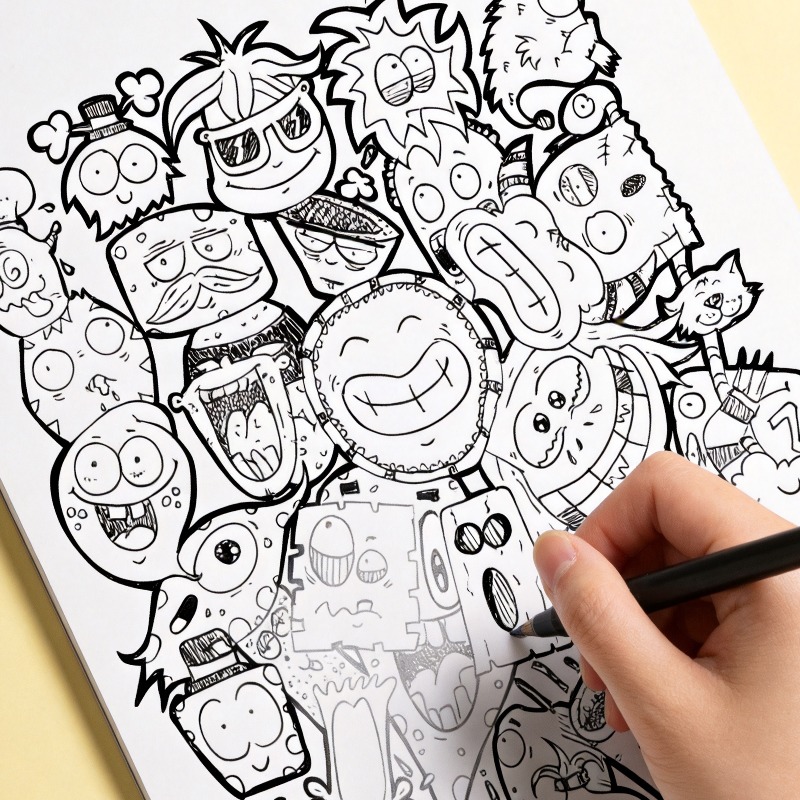 Een handgetekend kleurboek voo - Food And Snacks Coloring Book Bold And Easy recensie en prijs